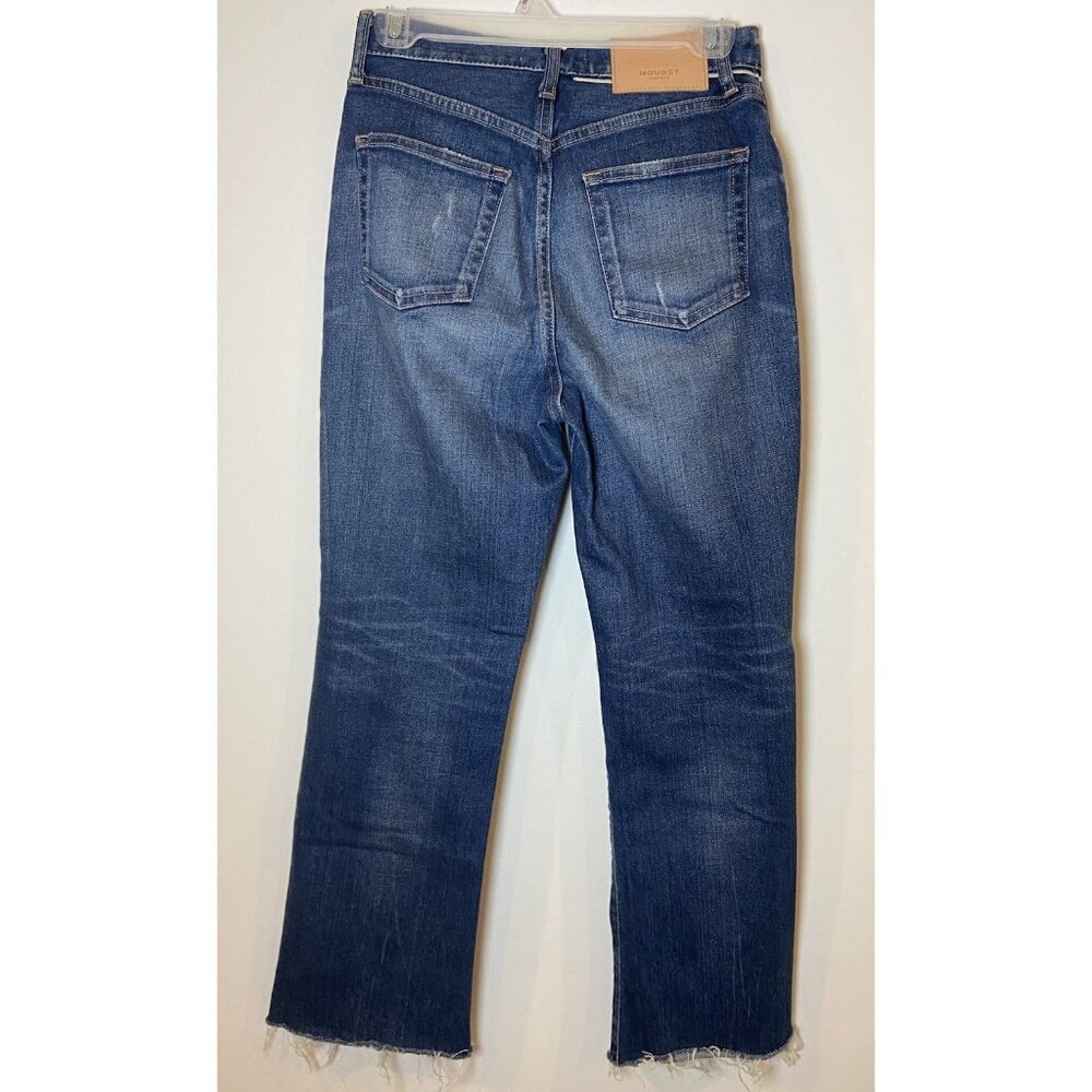 Women's Straight Leg Jeans - Blue - Picture 3 of 6